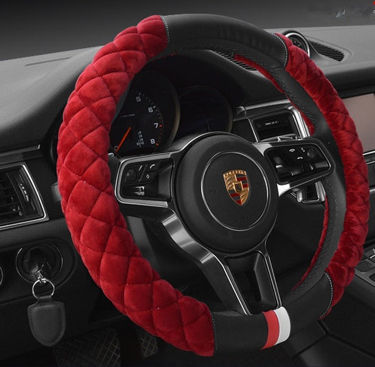 Cute Plush Steering Wheel Cover