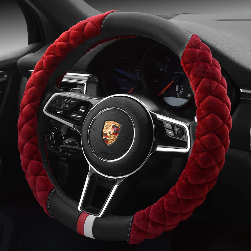 Cute Plush Steering Wheel Cover