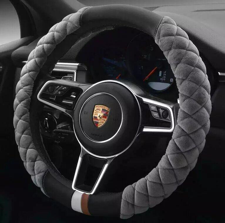 Cute Plush Steering Wheel Cover